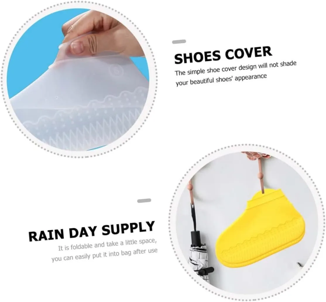 3 Pairs Shoe Cover Rain Shoes Covers Shoe Protectors Womens Sneakers Womens Athletic Shoes Rainy