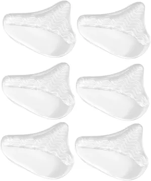 3Pairs Forefoot Relaxation Cushion of Transparent Shock Absorbing Forefoot Pads Non Slip Shoe Accessories for Relief and Comfortable Walking for Sports and Everyday Use