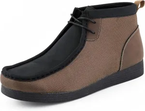 Amali Casual Chukka Boots for Men, High-Top, Lace Up Suede Men's Shoes, Desert Boots with Crepe Rubber Sole