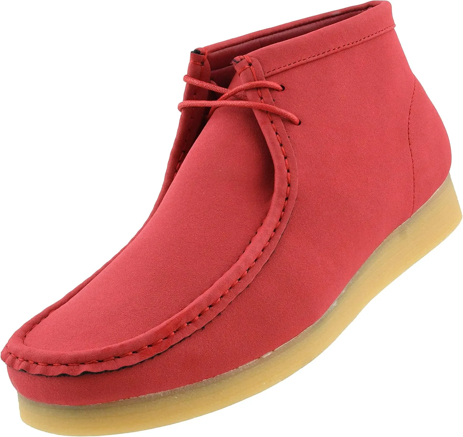 Amali Casual Chukka Boots for Men, High-Top, Lace Up Suede Men's Shoes, Desert Boots with Crepe Rubber Sole