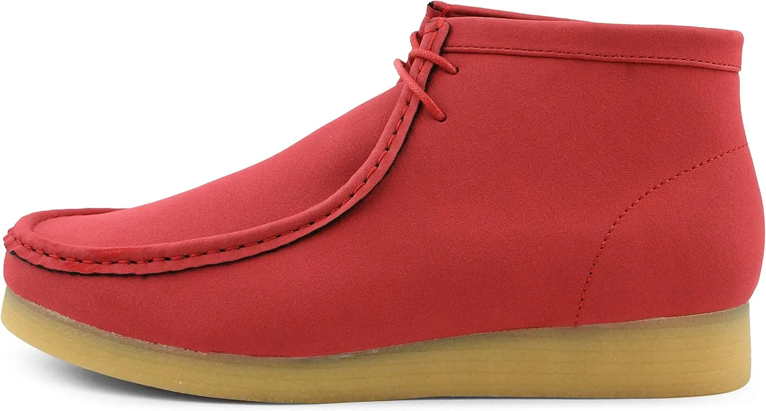 Amali Casual Chukka Boots for Men, High-Top, Lace Up Suede Men's Shoes, Desert Boots with Crepe Rubber Sole
