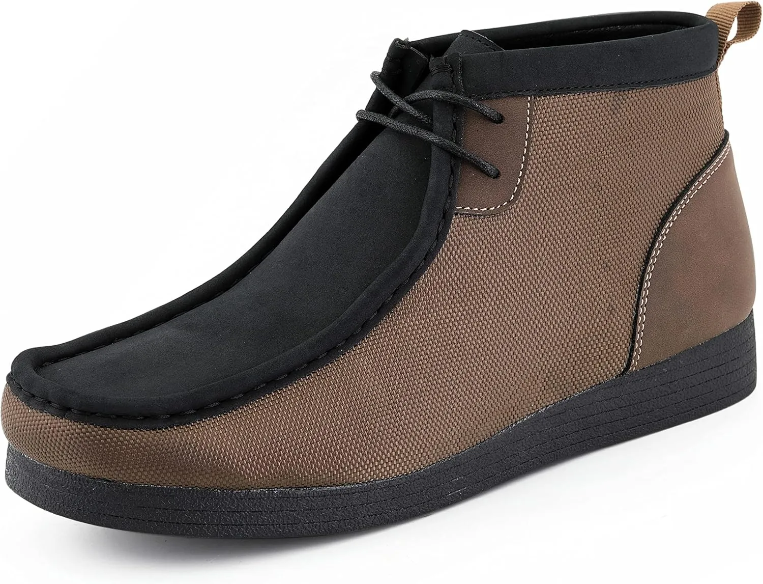 Amali Casual Chukka Boots for Men, High-Top, Lace Up Suede Men's Shoes, Desert Boots with Crepe Rubber Sole