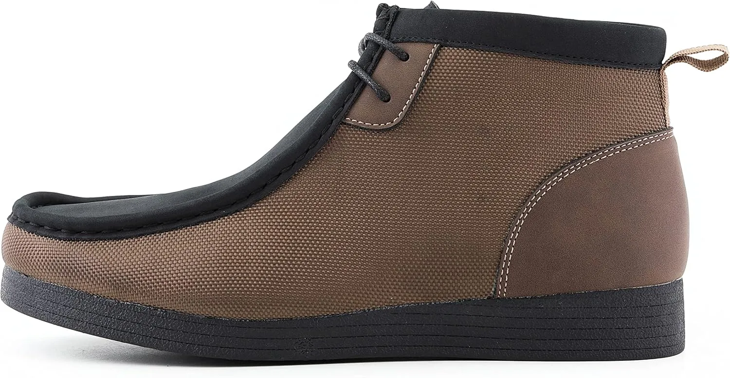 Amali Casual Chukka Boots for Men, High-Top, Lace Up Suede Men's Shoes, Desert Boots with Crepe Rubber Sole