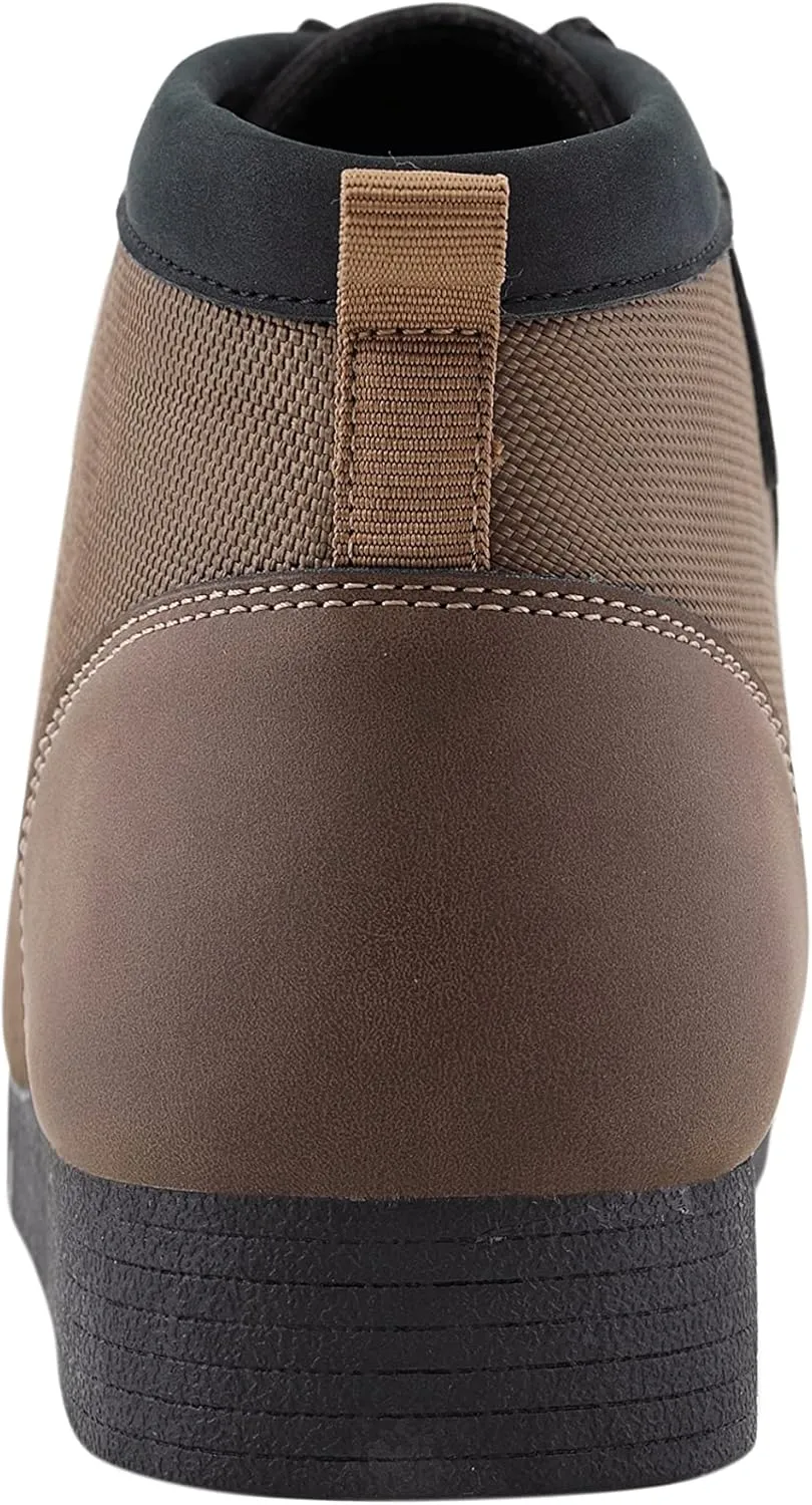 Amali Casual Chukka Boots for Men, High-Top, Lace Up Suede Men's Shoes, Desert Boots with Crepe Rubber Sole
