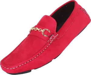 Amali Ecker, Mens Casual Shoes - Mens Loafers - Mens Moccasins - Slip On Shoes for Men - Driving Shoes for Men - Chain Ornament, Comfortable Slipper