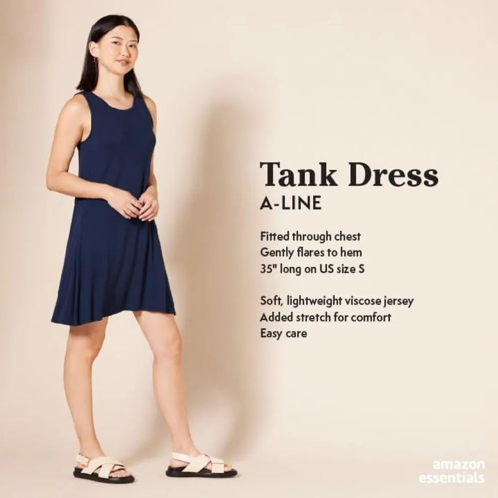 Amazon Essentials Women's Tank Swing Dress (Available in Plus Size)
