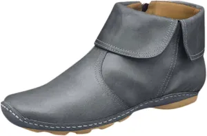 Ankle Boots for Women Flat Heel Round Toe Booties Fashion Side Zip Vintage Boots Low Heel Arch Support Booties