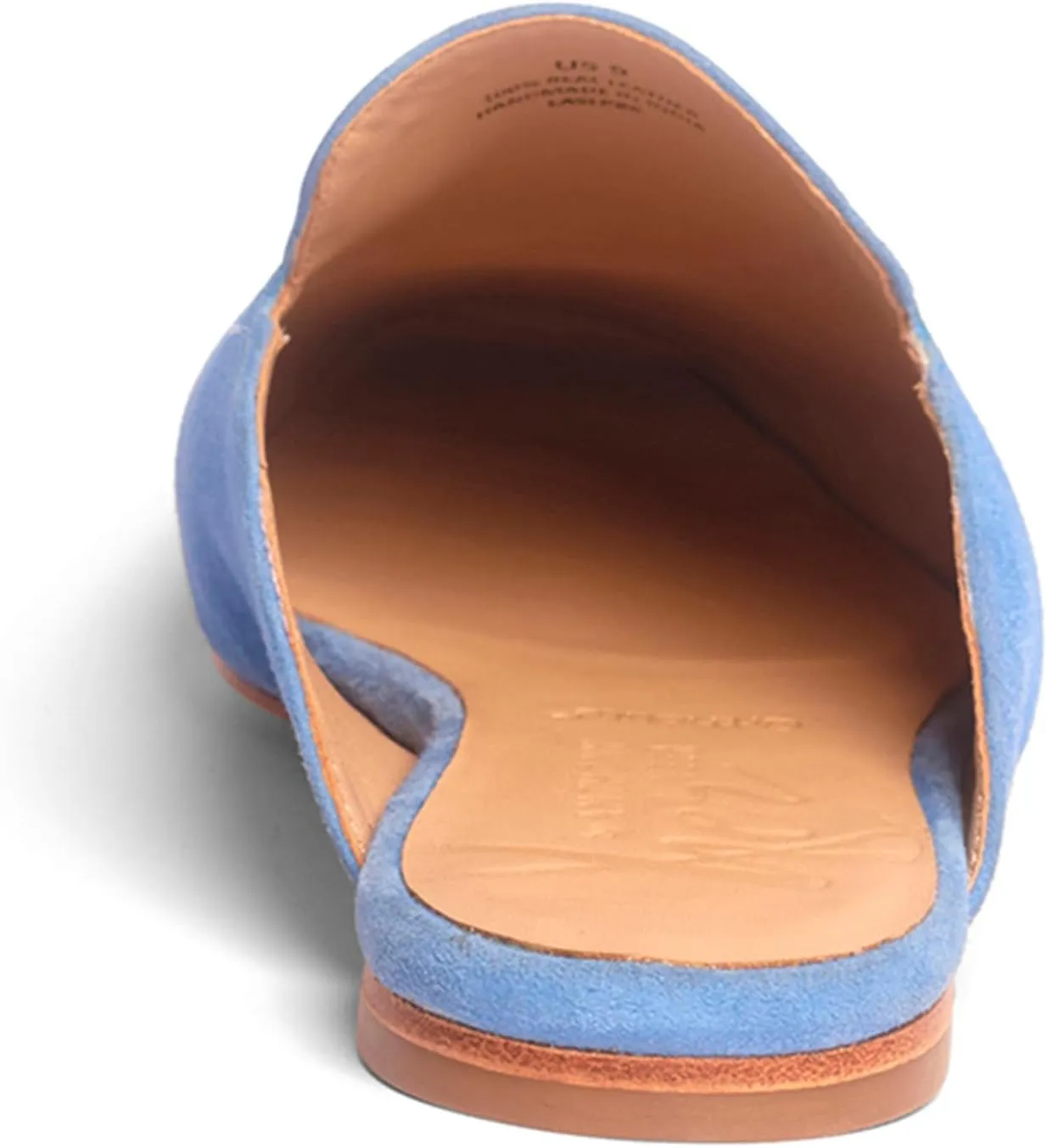 Anthony Veer Lara Suede Flat Mule for Women | Handcrafted in Italian Suede | Ortholite Bedded Insoles | Square Toe & Rubber Heel