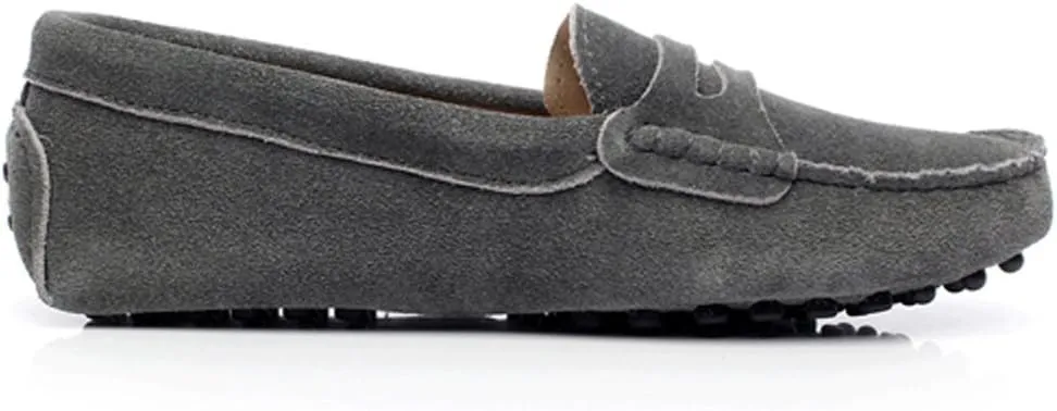 ANUFER Women's Classic Suede Penny Loafers Comfort Handmade Slipper Moccasins