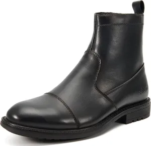 Arkbird Mens Chelsea Dress Boots Side Zipper Genuine Leather Classic Fashion Casual Slip-on Ankle Boots for Men