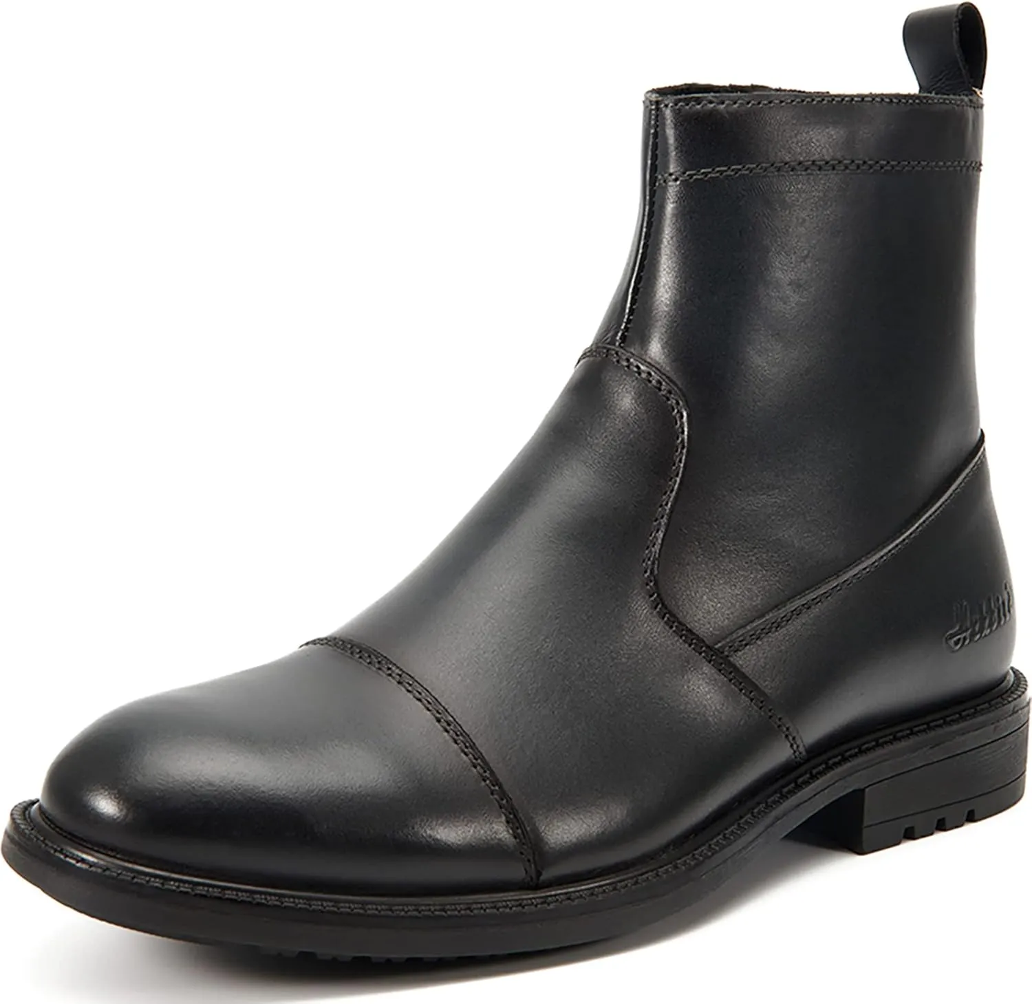 Arkbird Mens Chelsea Dress Boots Side Zipper Genuine Leather Classic Fashion Casual Slip-on Ankle Boots for Men