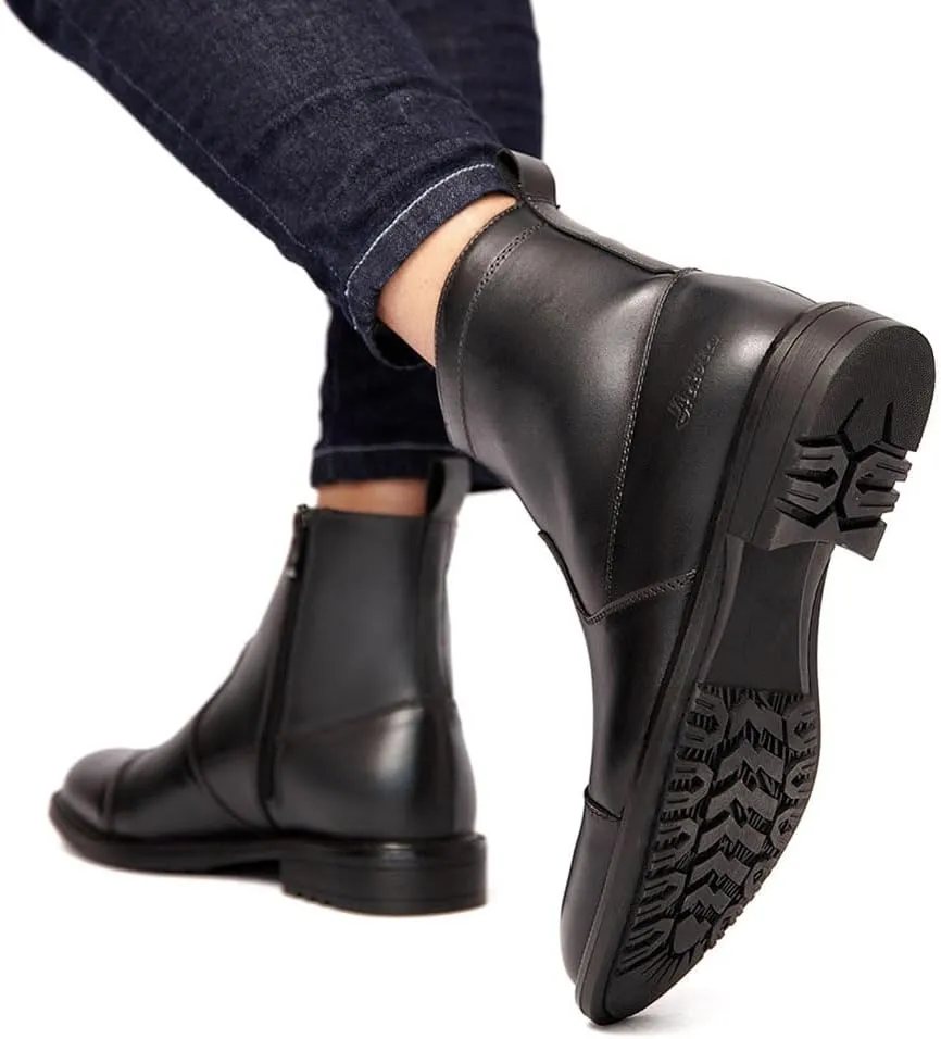Arkbird Mens Chelsea Dress Boots Side Zipper Genuine Leather Classic Fashion Casual Slip-on Ankle Boots for Men