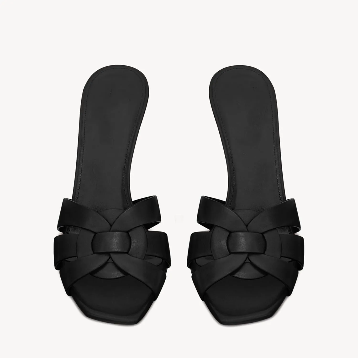 Arqa Open Toe Heeled Mules for Women with Intertwining Straps Featuring Squared Toe & Stiletto Heel Pumps Wedding Dress Slip on Sandals