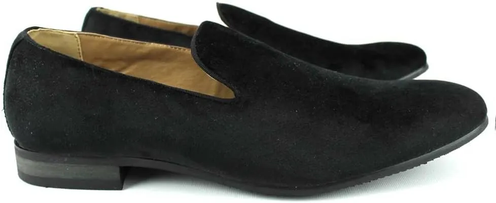 AZAR MAN Men's Velvet Slip On Loafer Dress Shoes Tudors