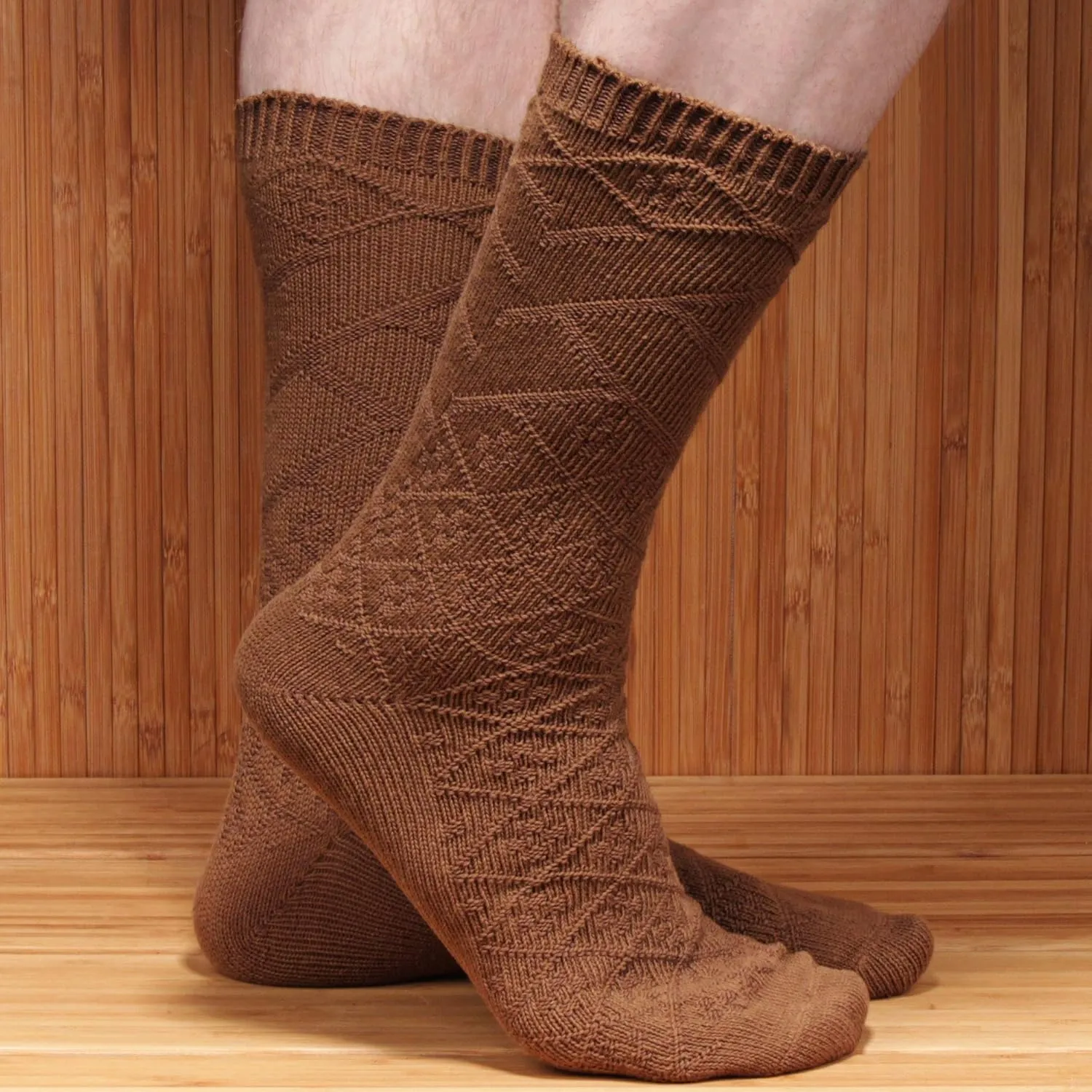 BambooMN Soft Warm Crew Boot Slouch Socks for Women, Ladies and Girls, Vintage Cabin Tube Socks