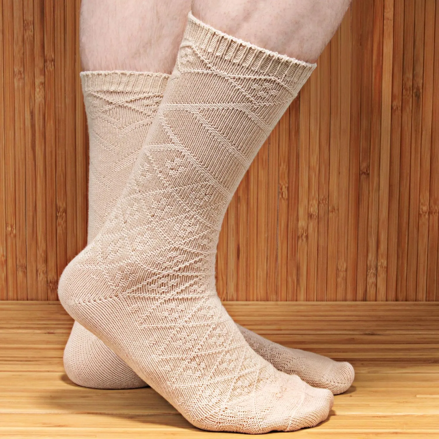 BambooMN Soft Warm Crew Boot Slouch Socks for Women, Ladies and Girls, Vintage Cabin Tube Socks
