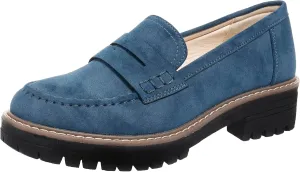 Bandkos Women's Platform Penny Loafers Slip On-Suede Chunky Dress Shoes Casual Business Oxford for Work