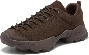 BEAU TODAY Hiking Shoes Women Lightweight,Hike Barefoot Sneakers Women,Wide Toe Box Non-Slip Outdoor Sneakers,Suede Walking Shoes for Trekking Trail Climbing