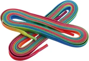 BESPORTBLE Unique Gradient Shoelaces Flat Boot Laces Patterned Design for Boys and Girls Adults Waterproof 1 Pair