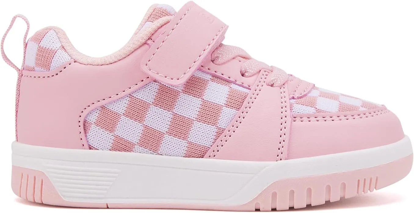 BMCiTYBM Toddler Shoes Boys Girls Tennis Sneakers Checkred Casual Walking Shoes Lightweight Non Slip Outdoor