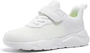 Boys Girls Tennis Shoes Kids Lightweight Breathable Sneakers Running Athletic Shoes Mesh Trainers Casual Walking Sport Footwear for Toddler/Little Kid/Big Kid