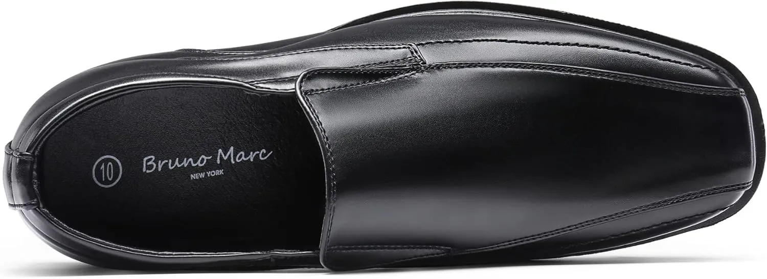 Bruno Marc Men's Square Toe Dress Loafers Formal Shoes