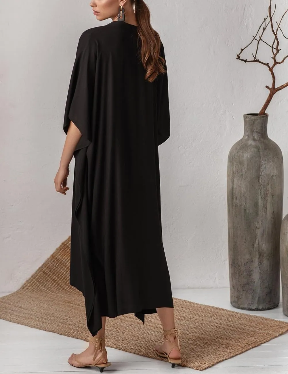 Bsubseach Women Kaftan Dresses Caftan Loungewear Maxi Dress Swimsuit Cover Up Beachwear