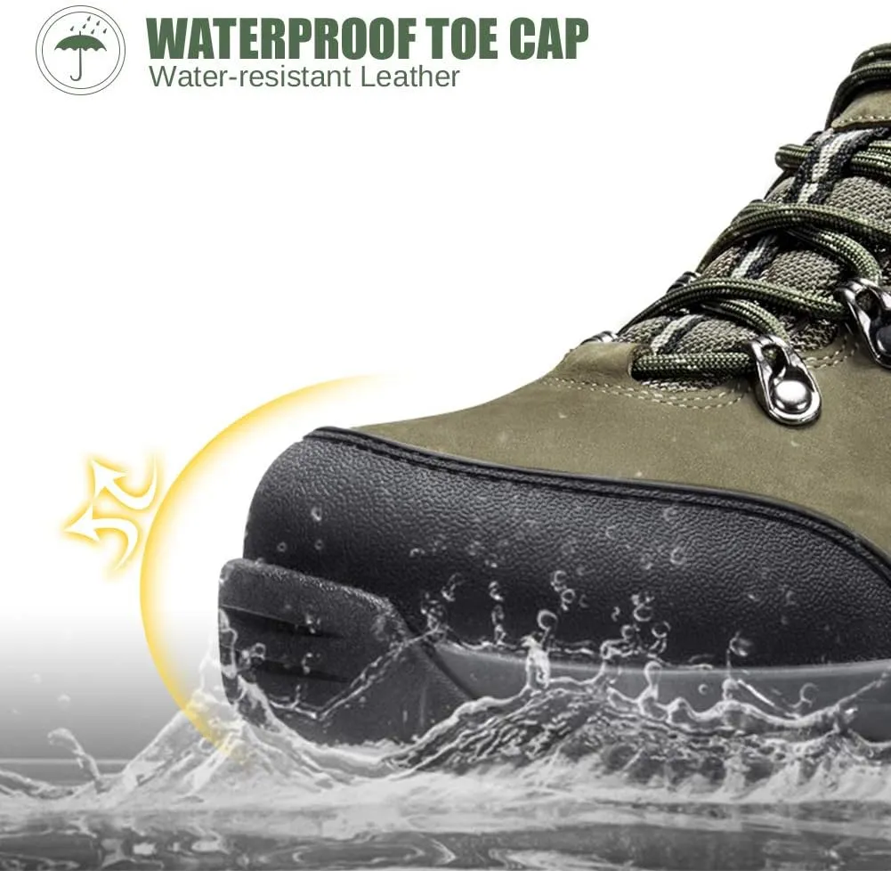 CAMEL CROWN Hiking Shoes Men Trekking Shoe Low Top Outdoor Walking Waterproof Leather Trail Sneakers
