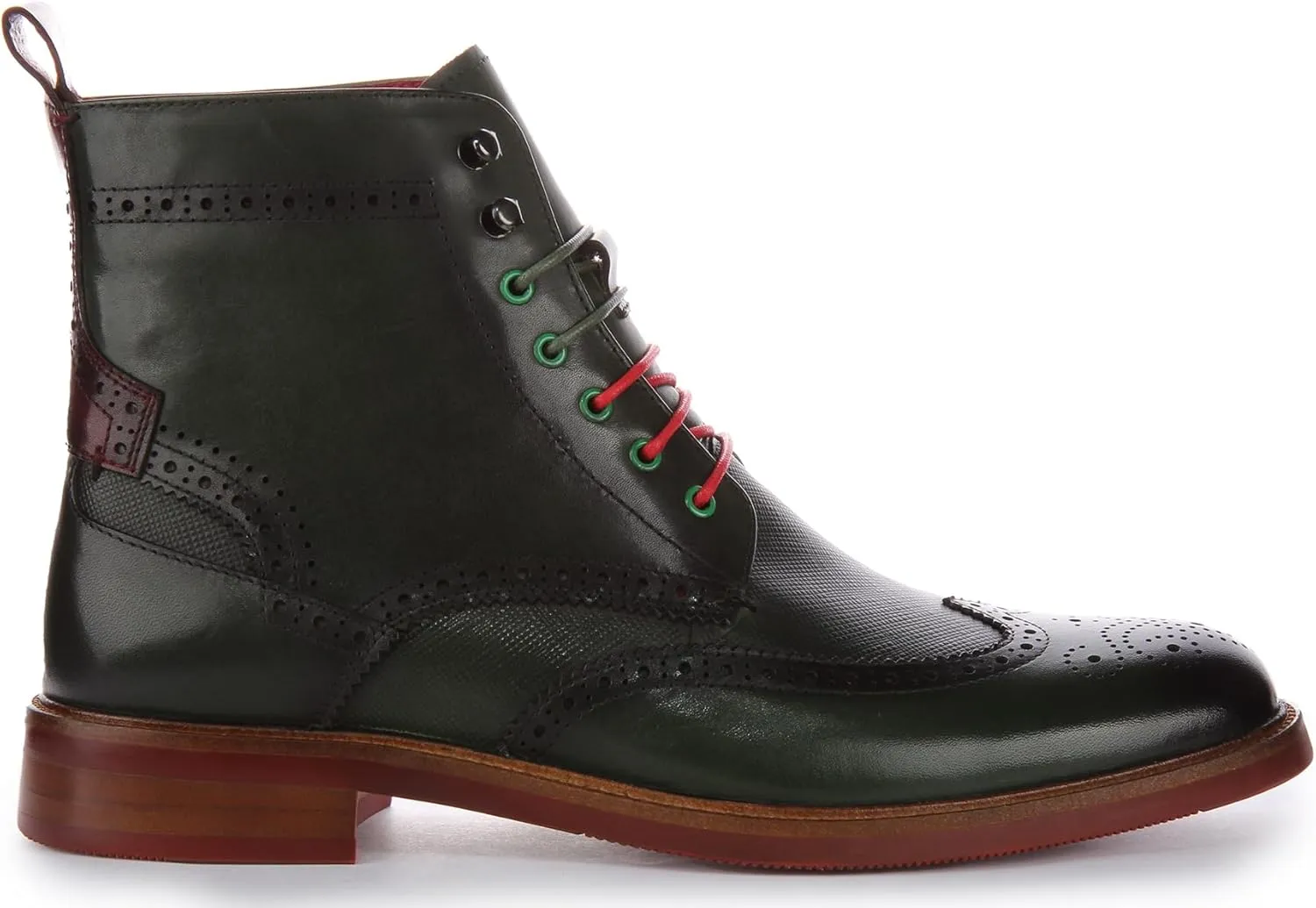Cameron Men's Lace Up Chelsea Brogue Boot Ankle Boots