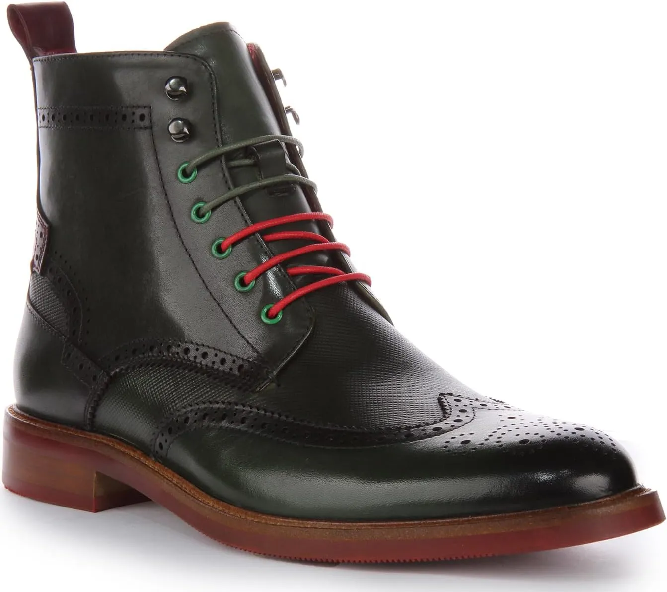 Cameron Men's Lace Up Chelsea Brogue Boot Ankle Boots