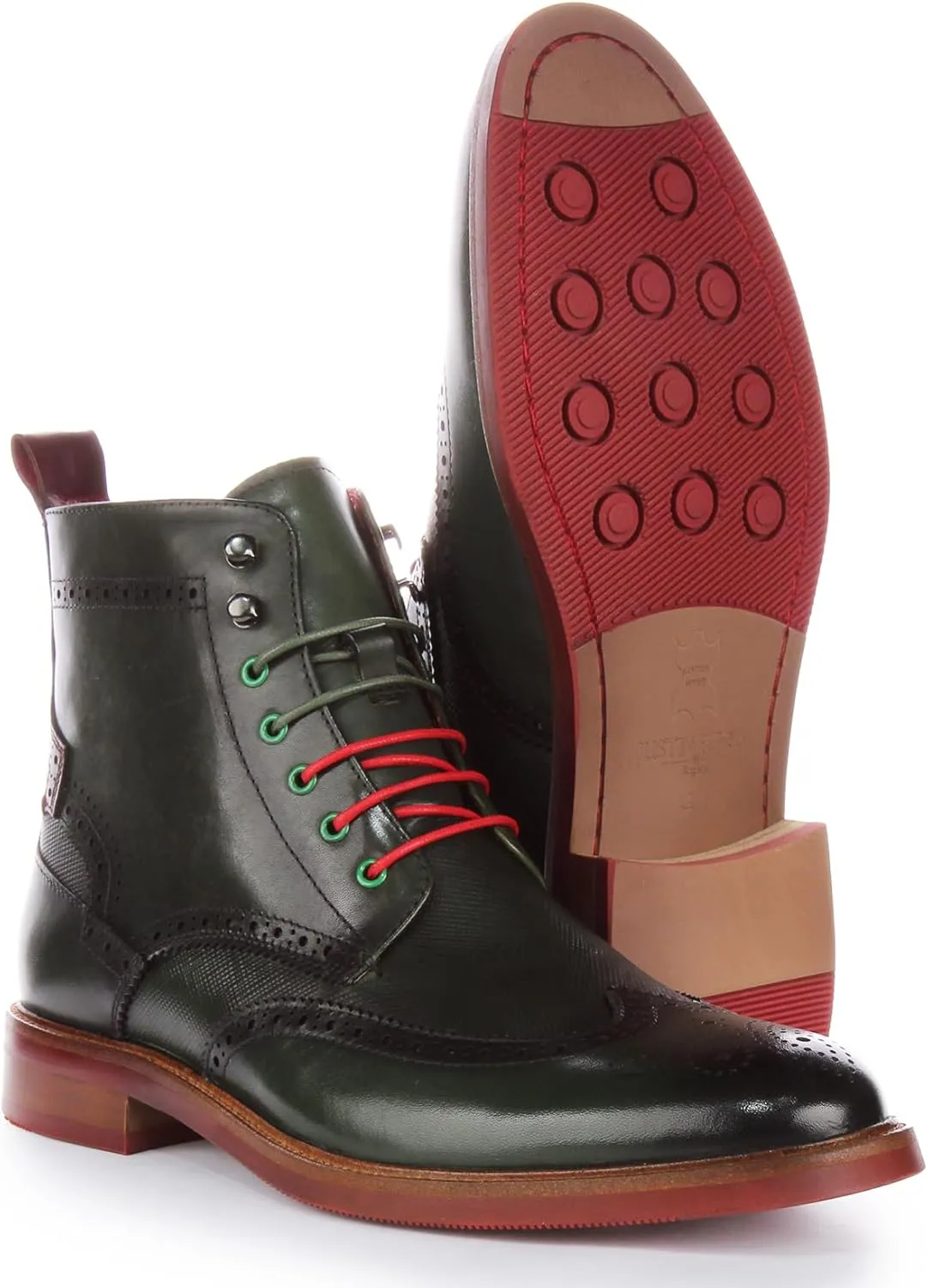 Cameron Men's Lace Up Chelsea Brogue Boot Ankle Boots