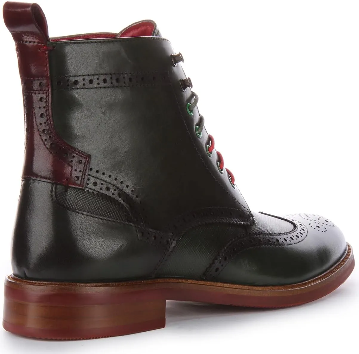 Cameron Men's Lace Up Chelsea Brogue Boot Ankle Boots