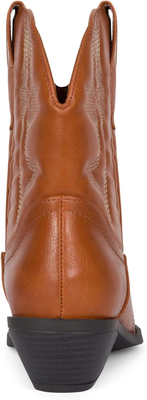 Chariot & Co -Susan- Womens Cowboy Cowgirl Western Ankle Booties Pointed Toe Boots