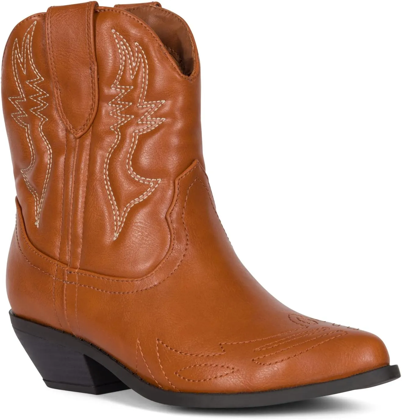 Chariot & Co -Susan- Womens Cowboy Cowgirl Western Ankle Booties Pointed Toe Boots
