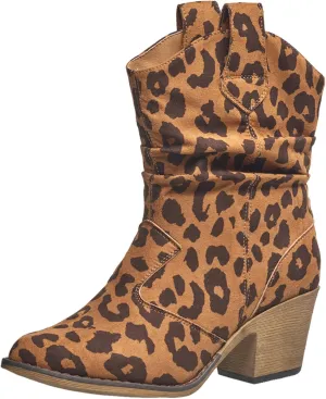Charles Albert Women's Modern Western Cowboy Distressed Boot with Pull-Up Tabs