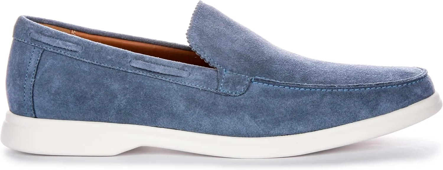 Charles Men's Suede Slip Smart Loafers, Soft Suede Leather, Casual & Smart-Casual Style