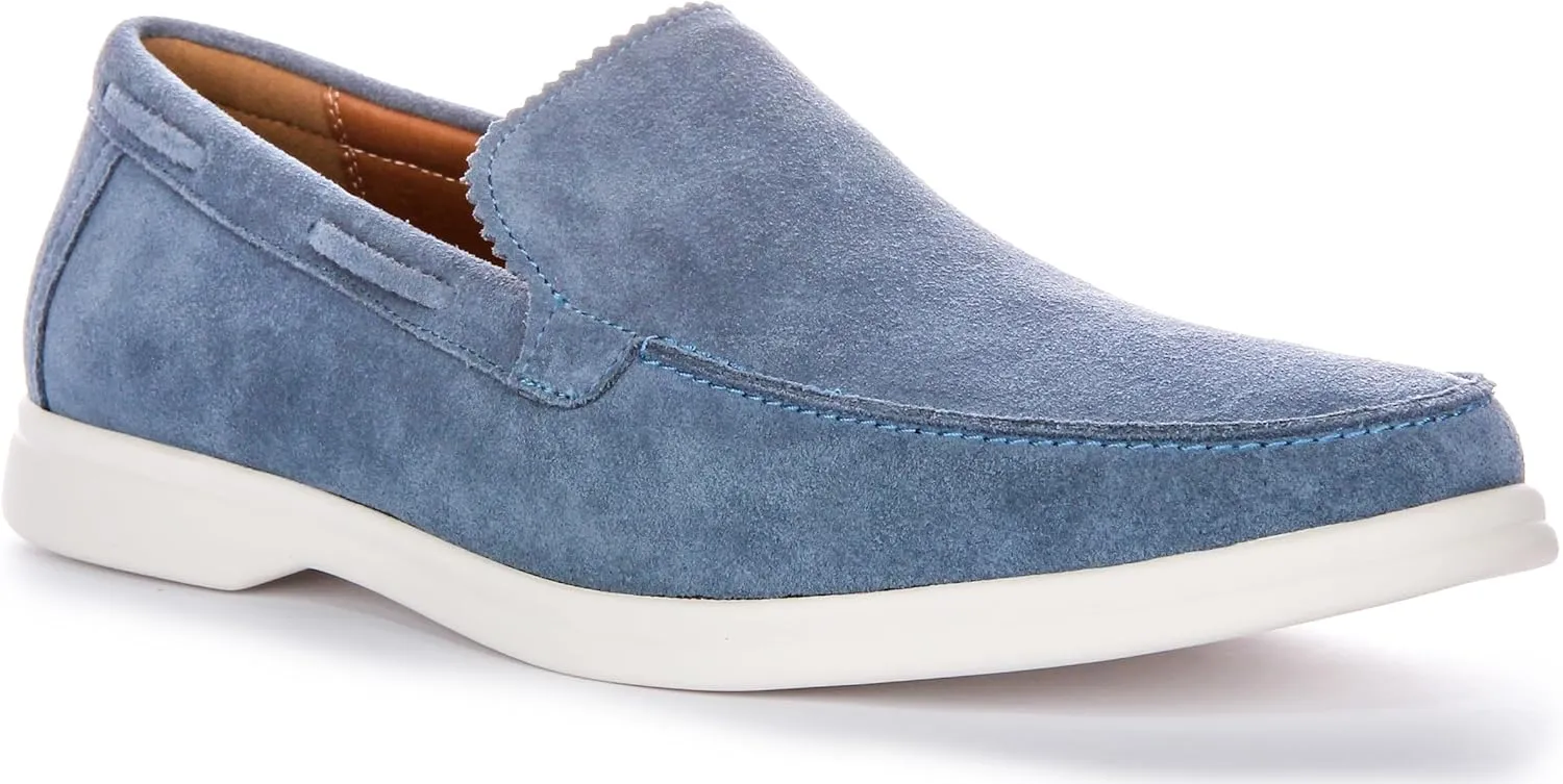 Charles Men's Suede Slip Smart Loafers, Soft Suede Leather, Casual & Smart-Casual Style