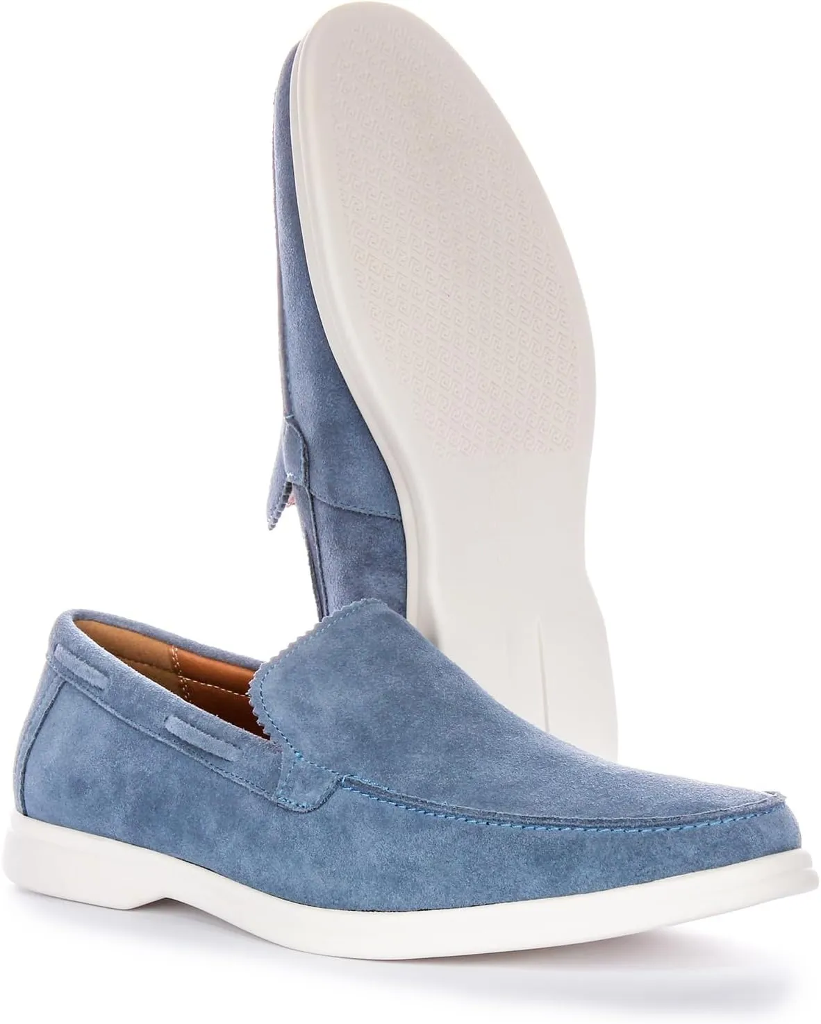 Charles Men's Suede Slip Smart Loafers, Soft Suede Leather, Casual & Smart-Casual Style