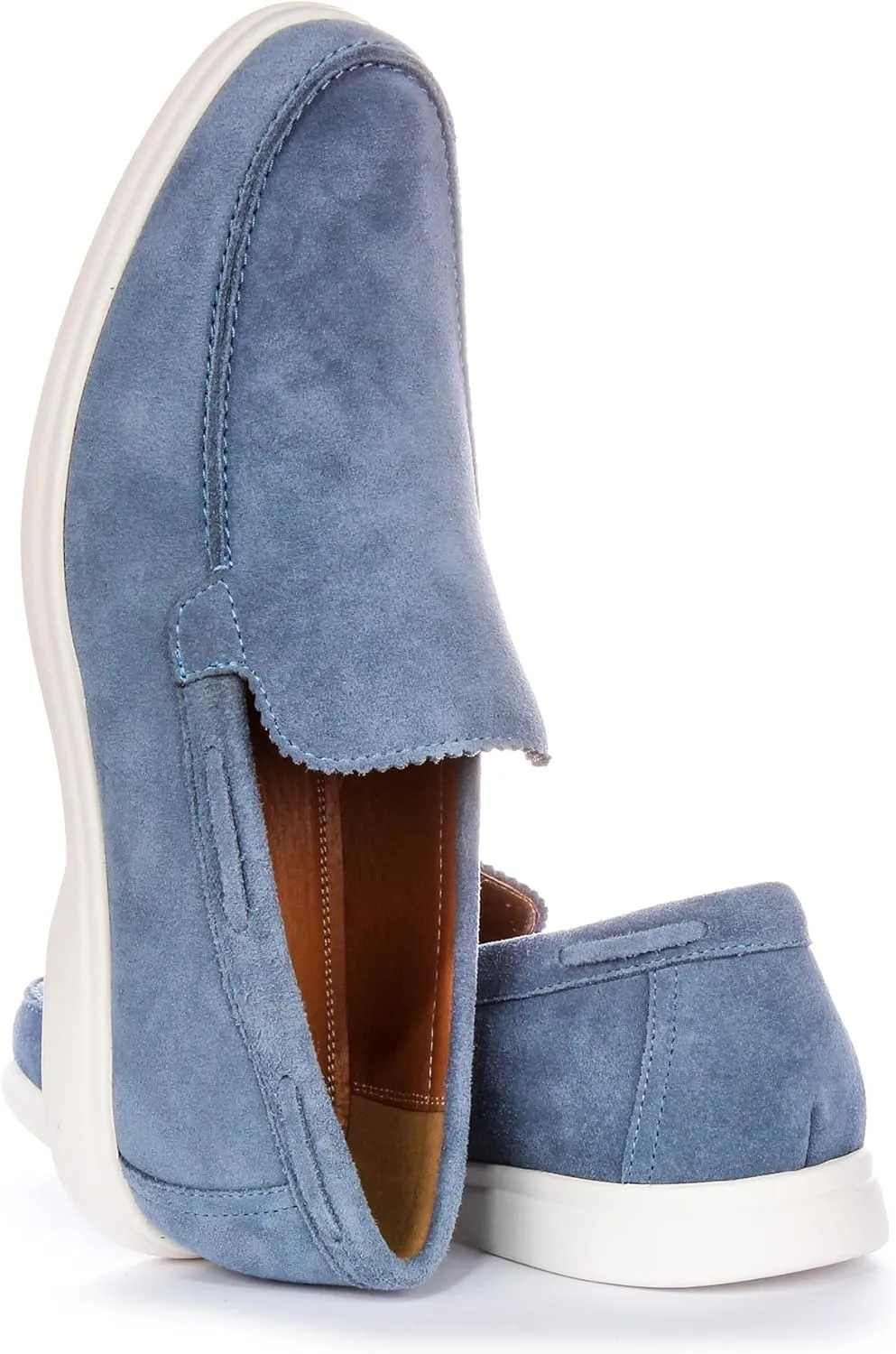 Charles Men's Suede Slip Smart Loafers, Soft Suede Leather, Casual & Smart-Casual Style