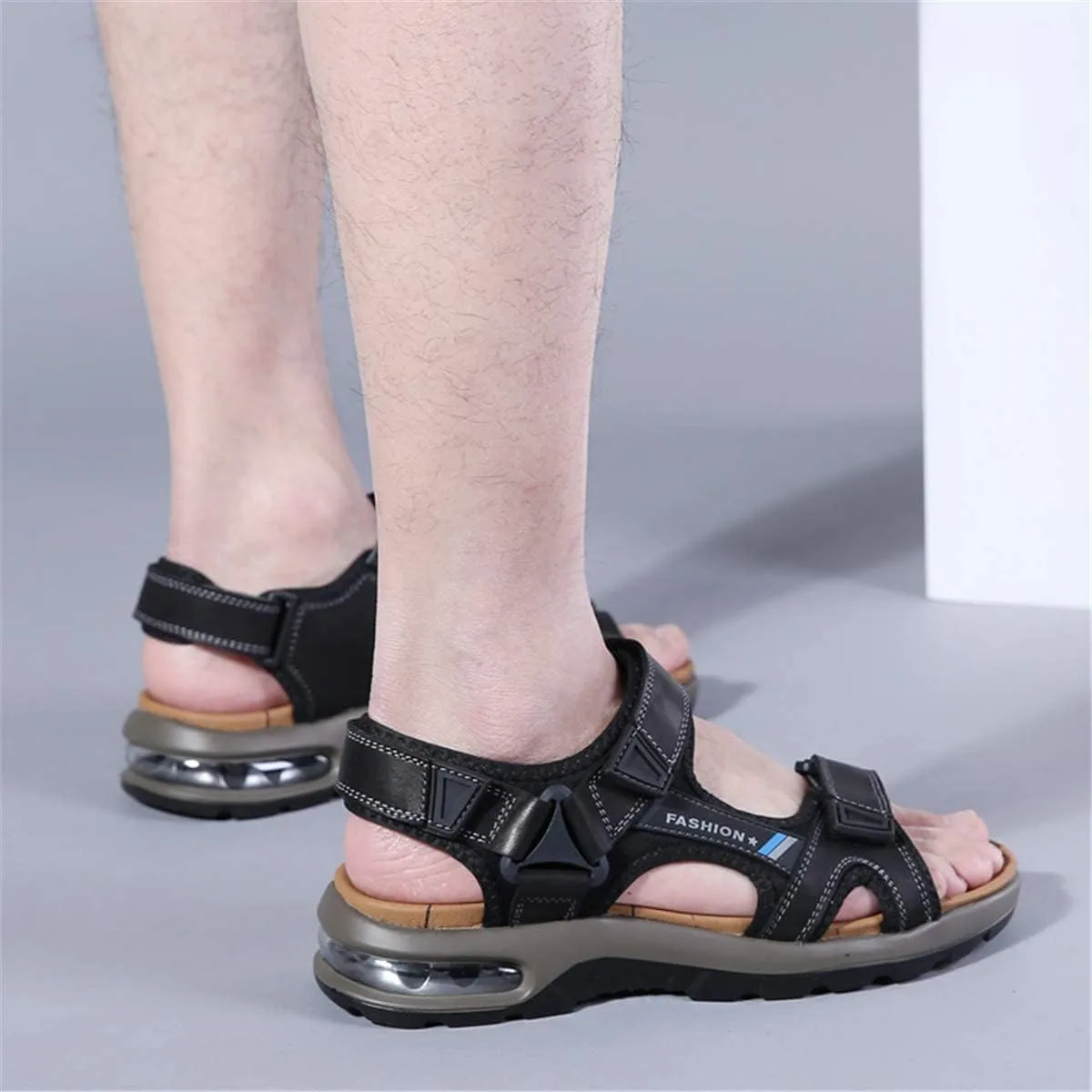 ChicWind Mens Sport Sandals Air Cushion Ankle Strap Outdoor Beach Hiking Sandals