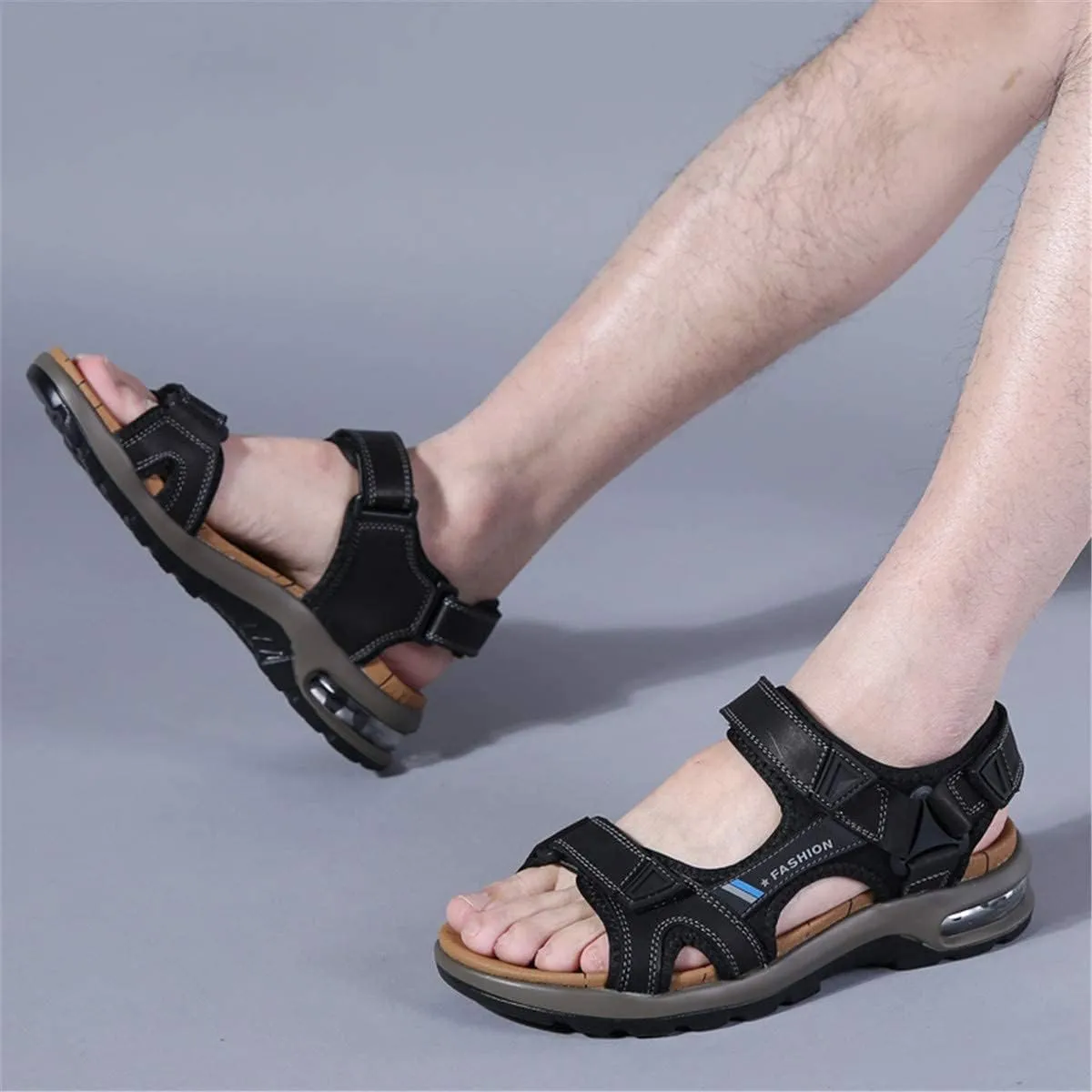 ChicWind Mens Sport Sandals Air Cushion Ankle Strap Outdoor Beach Hiking Sandals