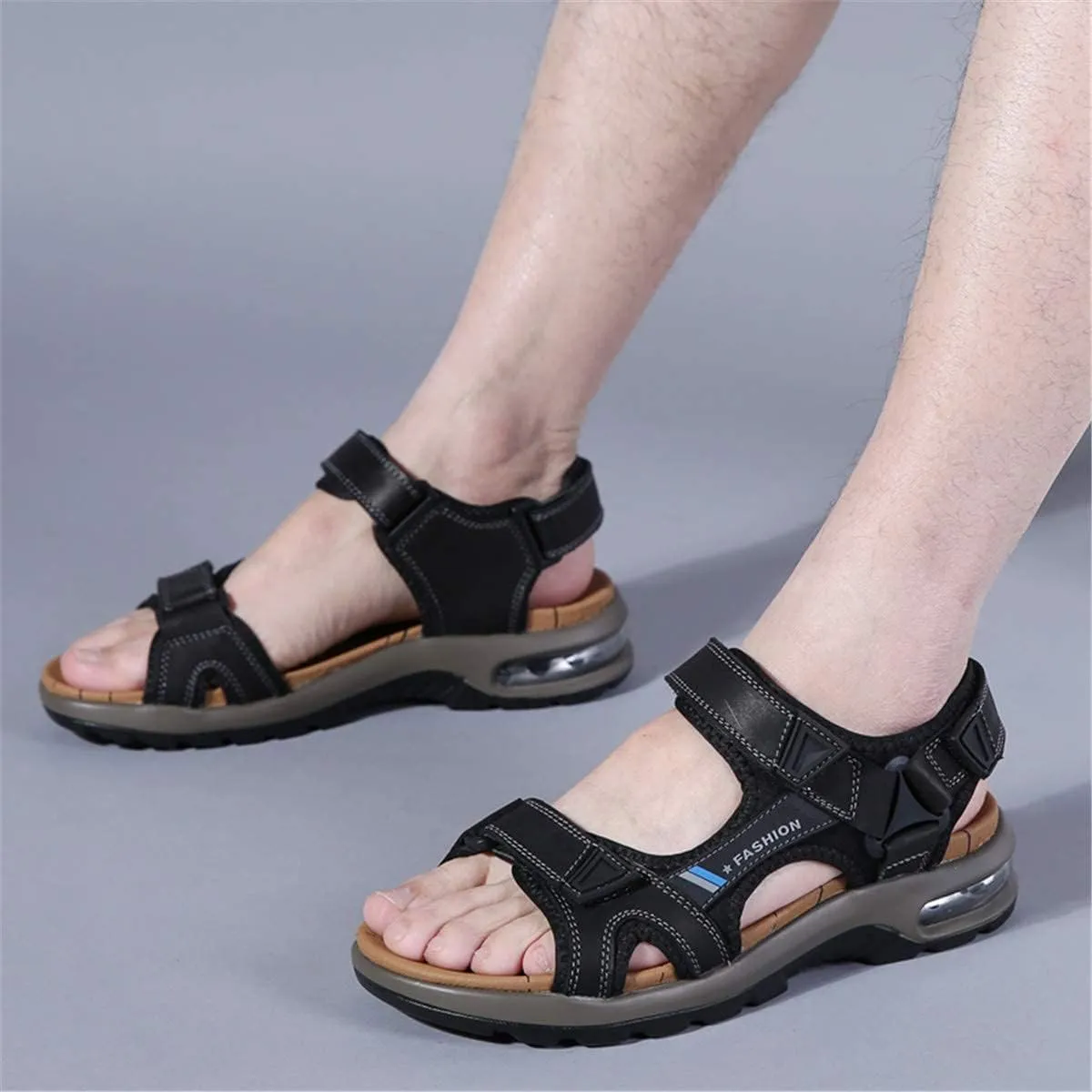ChicWind Mens Sport Sandals Air Cushion Ankle Strap Outdoor Beach Hiking Sandals