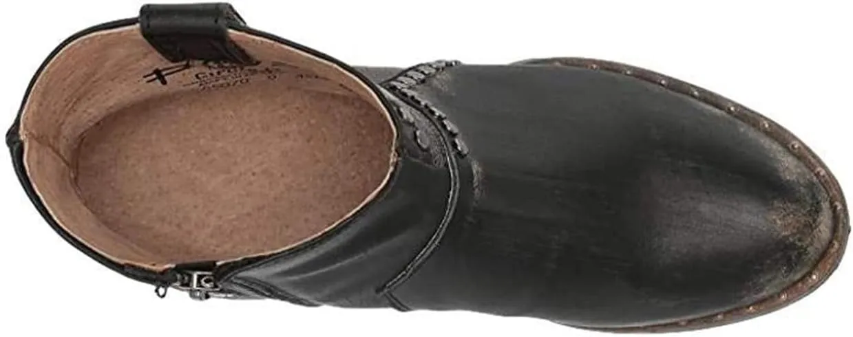 Circle G Women's LD Star Inlay & Studs Ankle Boot