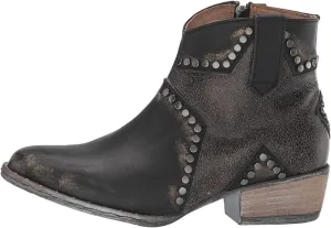 Circle G Women's LD Star Inlay & Studs Ankle Boot