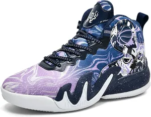 CJSPORX Women Men Basketball Shoes Breathable Men Non Slip Outdoor Fashion Unisex Sneakers