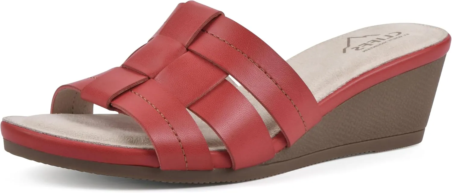 CLIFFS BY WHITE MOUNTAIN Women's Candyce Wedge Sandal