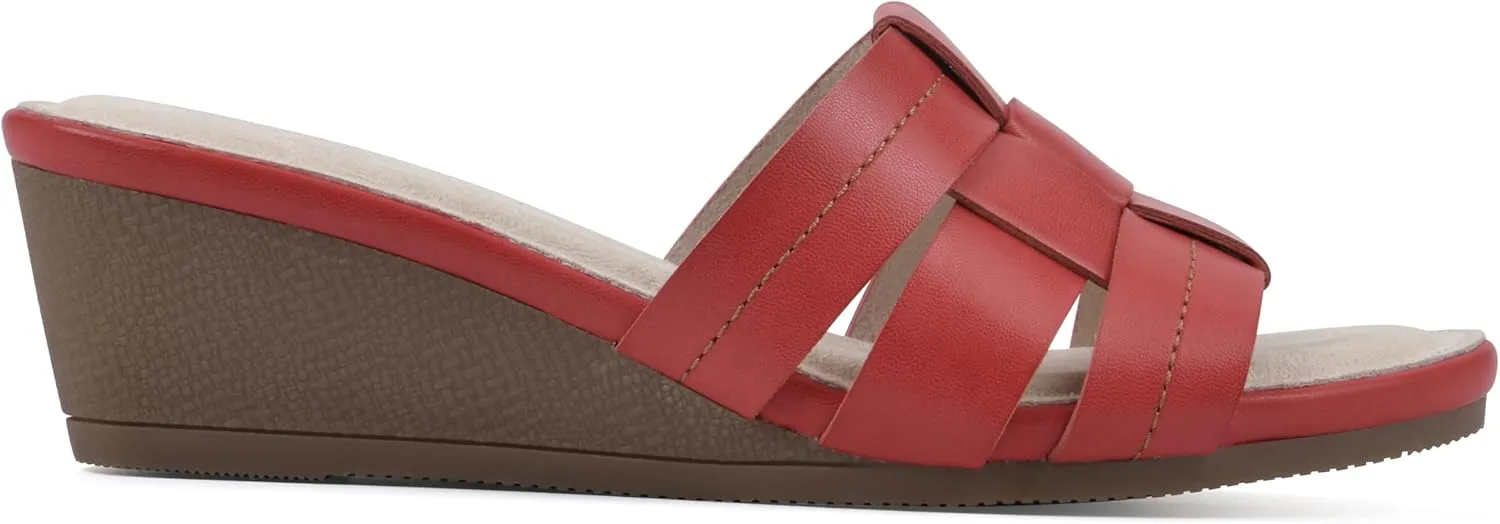 CLIFFS BY WHITE MOUNTAIN Women's Candyce Wedge Sandal