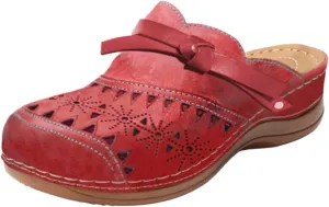 Clogs for Women Comfortable Arch Support Orthopedic Sandals Closed Toe Platform Wedge Sandals Hollow Out Slip On Slippers Non-Slip Retro Outdoors Casual Boho Summer Beach Sandal
