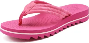 COFACE Womens Arch Support Flip Flops Yoga Mat Comfortable Thick Cushion Walking Thong Sandals Lightweight Slip On Summer Beach Slippers