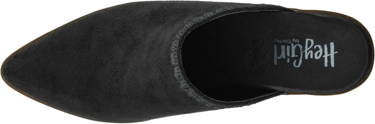 Corkys Footwear Sizzle Black Faux Suede 2.75-Inch Mules